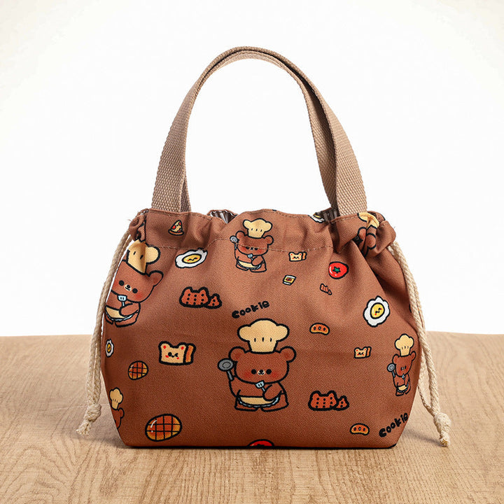 Drawstring Cat-Themed Storage Bag Kalsten