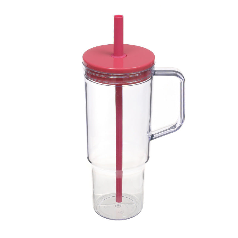 Women's creative drinking cup with retractable straw and non-slip handle Kalsten