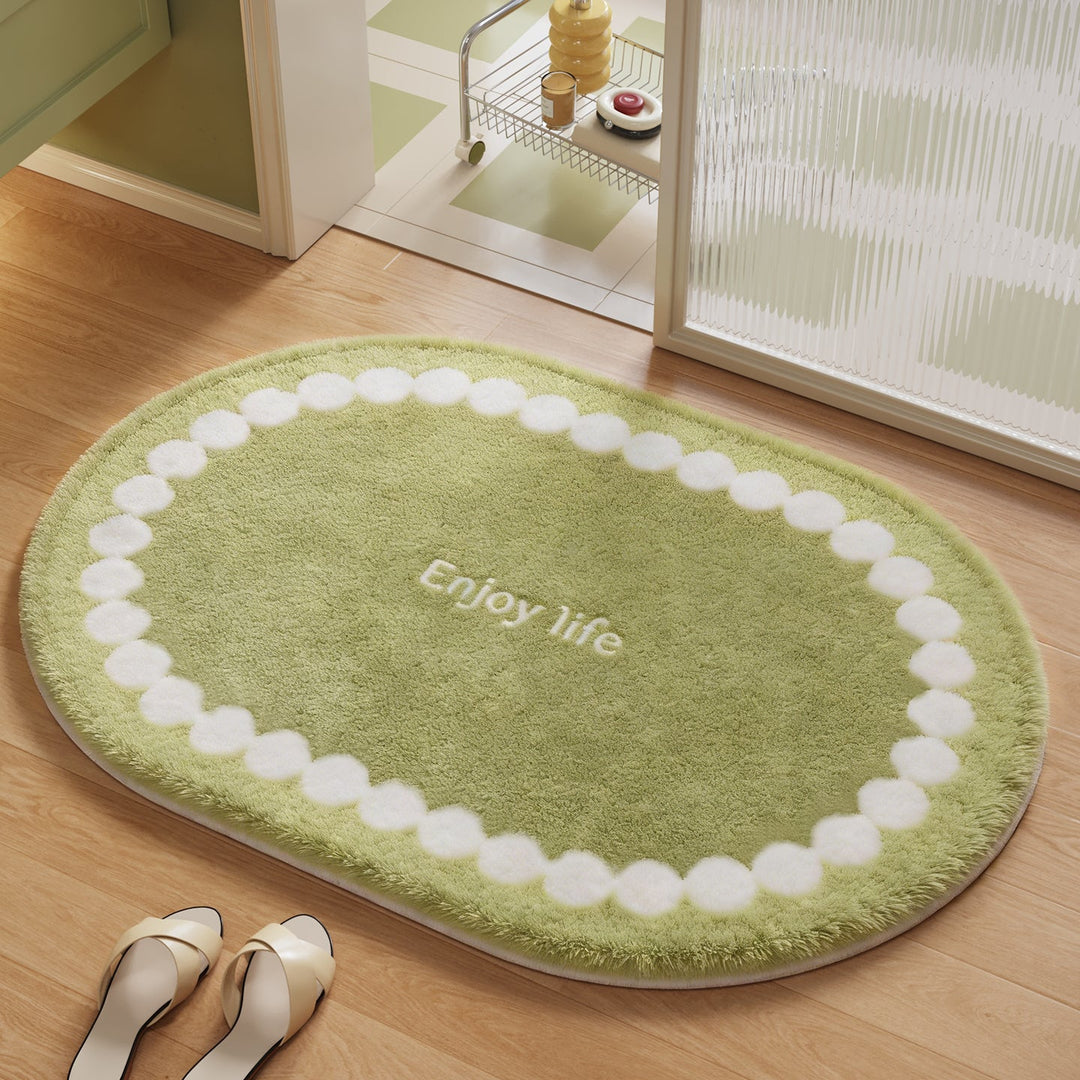 Soft Plush Round Bathroom Rug Kalsten