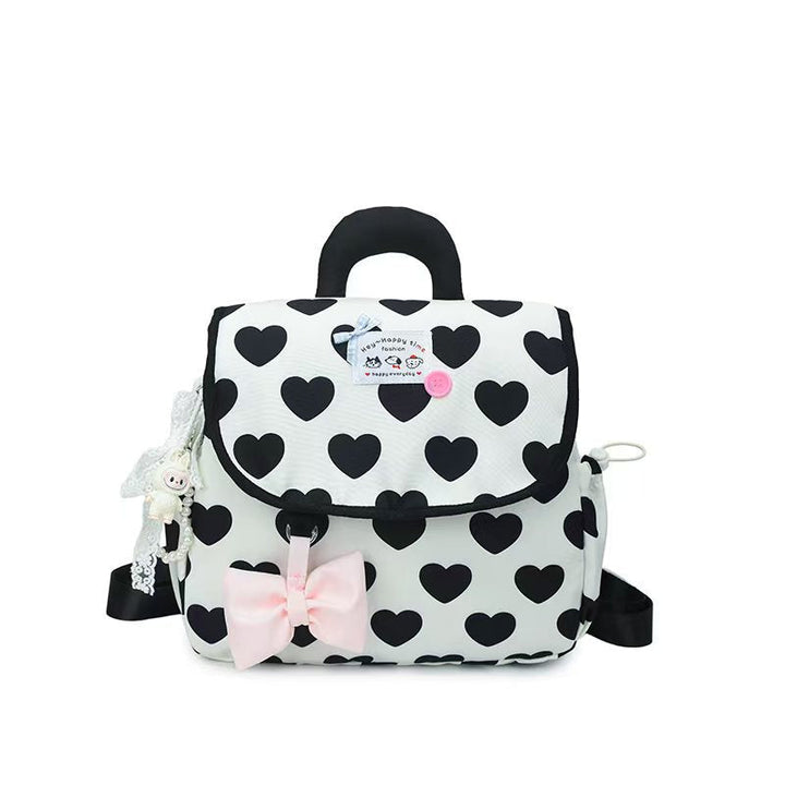Heart-Patterned Mini Backpack Kalsten