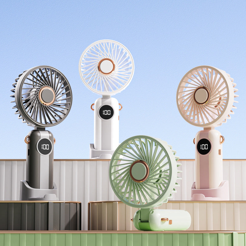 Unisex Portable Fan with Smart LED Display and Variable Speed Control Kalsten