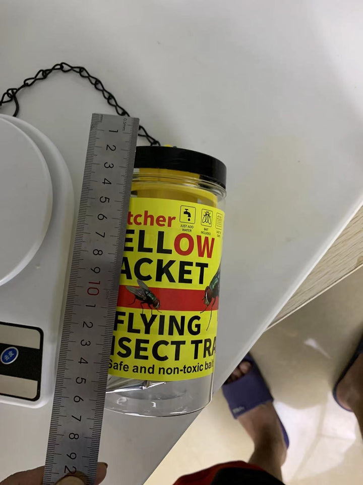 Hanging Refillable Wasp and Flying Insect Trap with Non-Toxic Bait Reservoir Kalsten