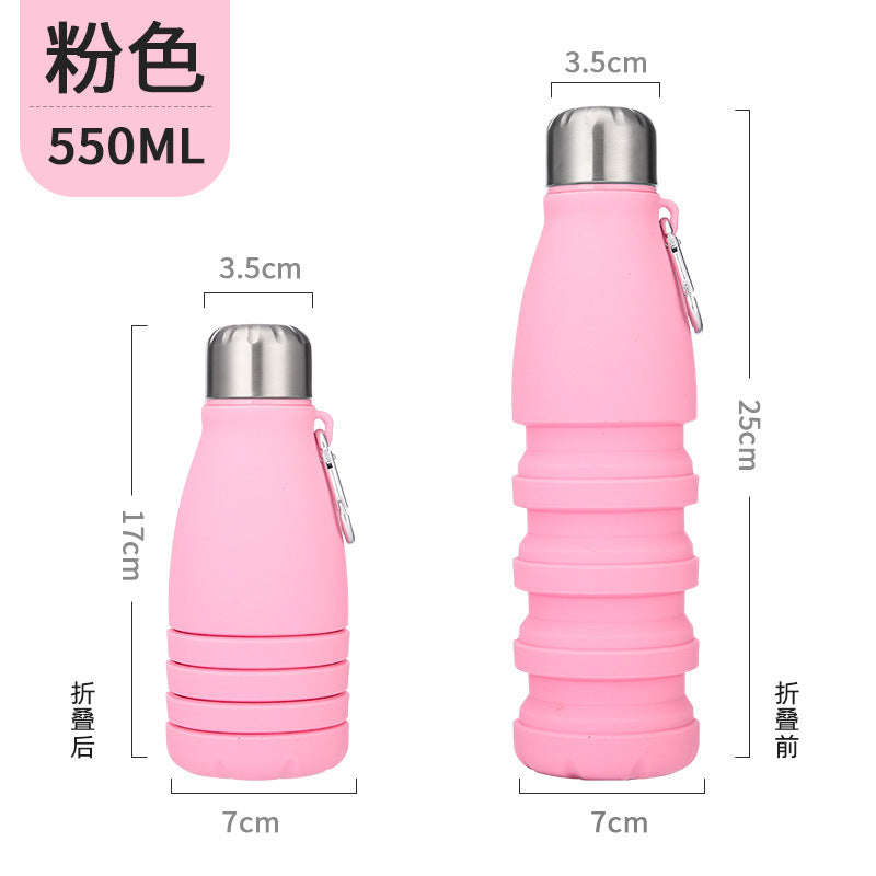 Women collapsible silicone water bottle Kalsten