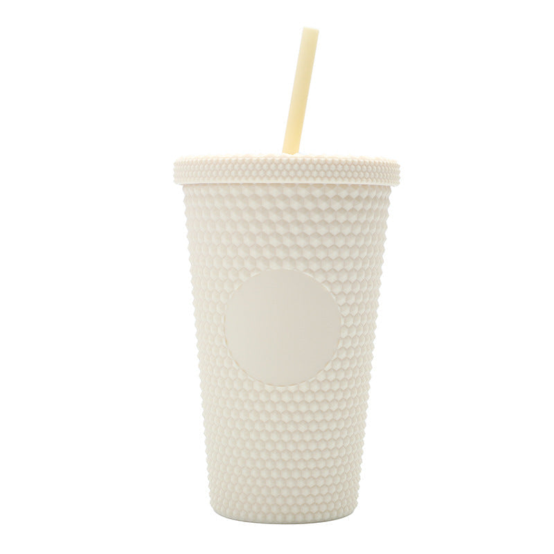 Unisex plastic drinking cup with textured design Kalsten