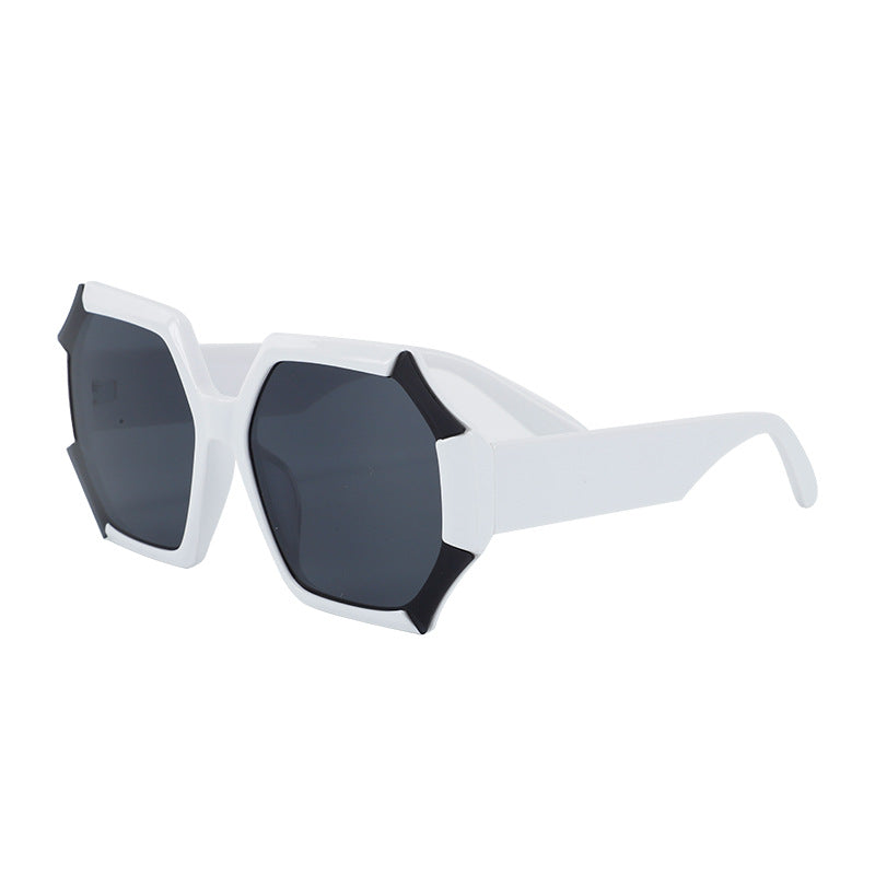 Ladies fashionable sunglasses with faceted frame Kalsten