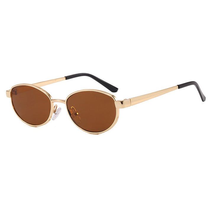 Women's fashionable sunglasses in an elegant oval design with a high-quality metal frame Kalsten