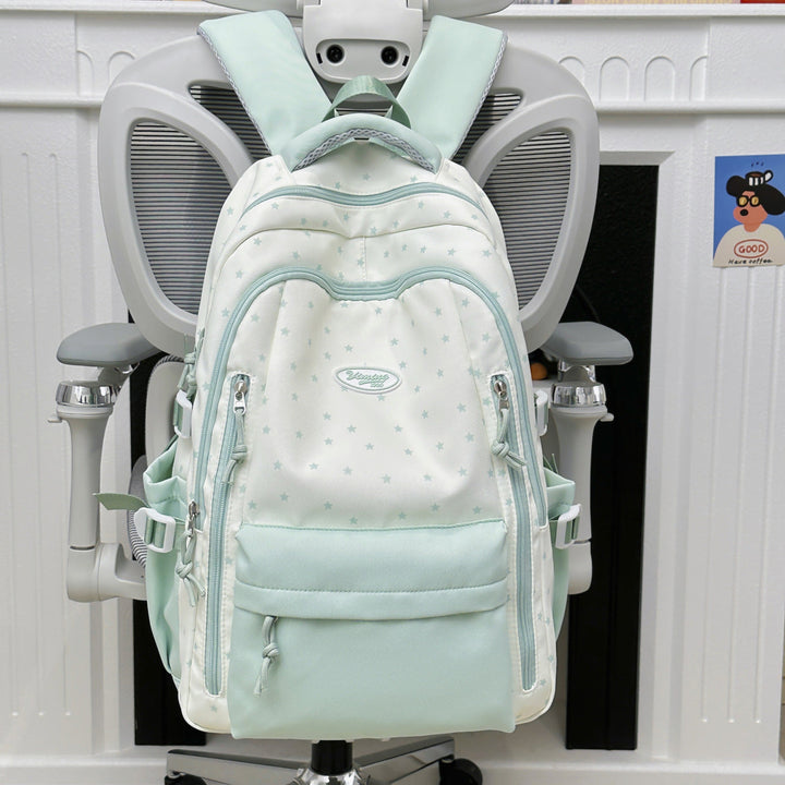 Chic Multi-Functional Star-Embellished School Backpack