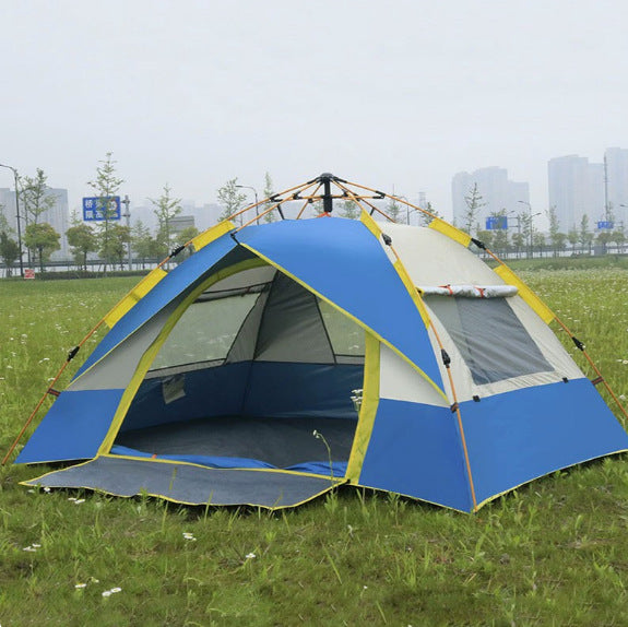 Family Camping Tent With Expandable Outer Tent And Ventilated Windows Kalsten