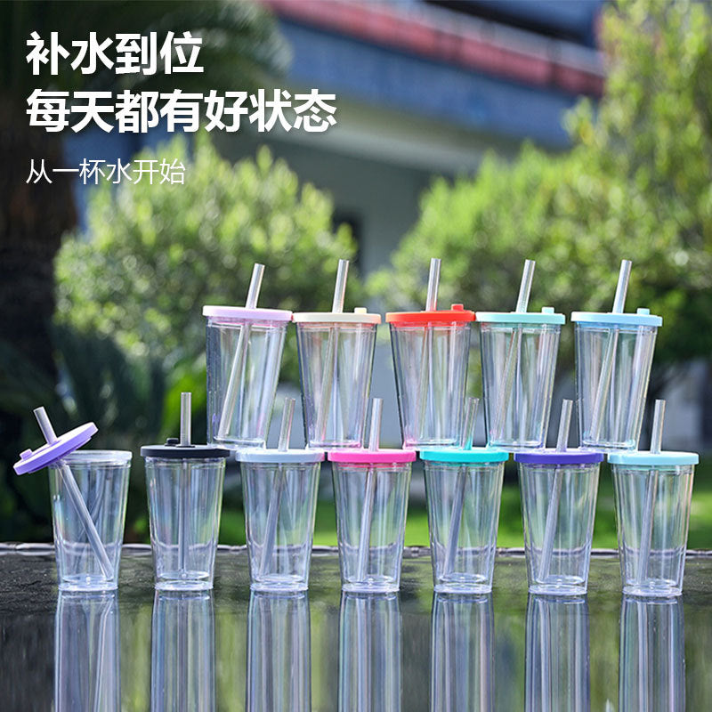 Women's High-Quality Drinking Cup with Integrated Stainless Steel Straw Kalsten