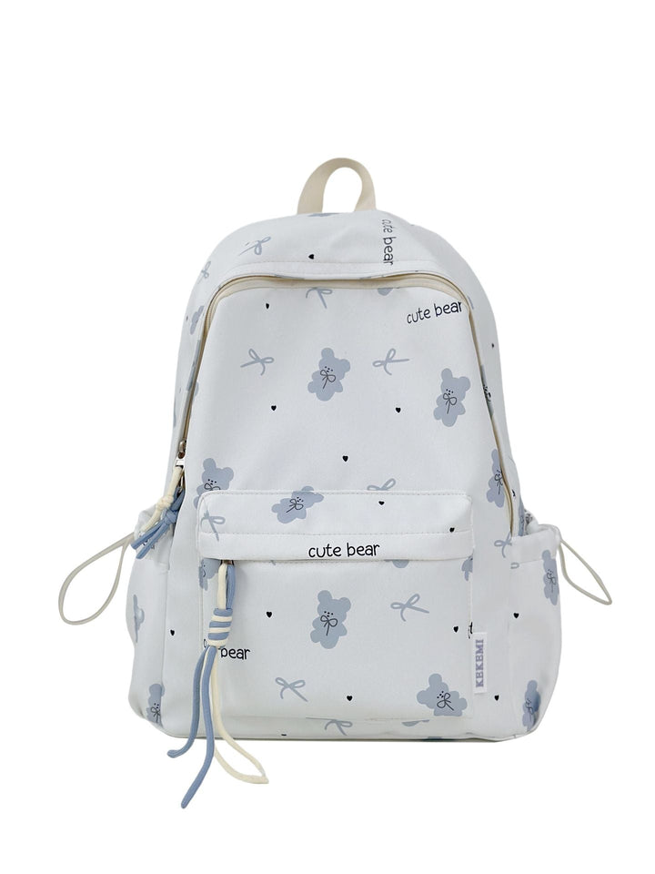 Cute Character Print School Backpack