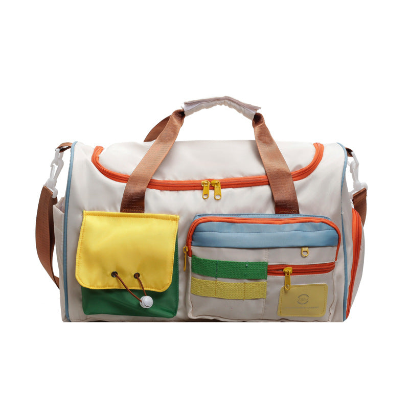 Multifunctional Sports Duffel Bag With Practical Outside Pockets Kalsten