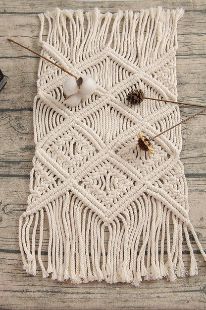 Bohemian Woven Macrame Table Runner Acalora