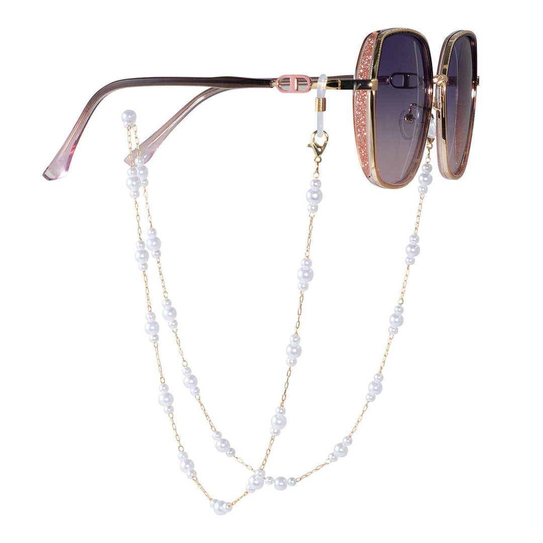Pearl-Linked Eyewear Holder Kalsten