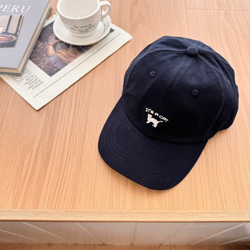 Women's Playful Cat-Embroidered Baseball Cap Kalsten
