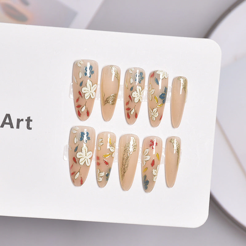 Glamorous Heart-Themed Press-On Nail Set Kalsten