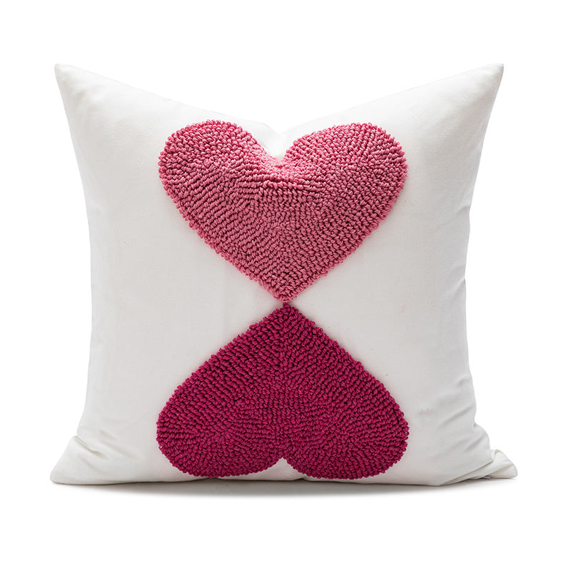 Women Decorative Pillowcase with Heart Pattern Kalsten