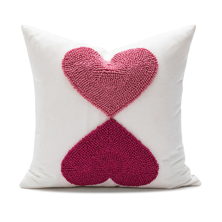 Women Decorative Pillowcase with Heart Pattern Kalsten