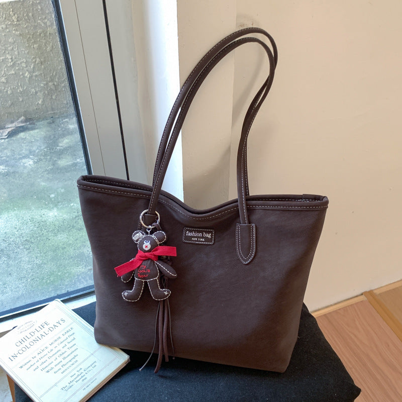 Elegant Faux Leather Tote Bag Kalsten
