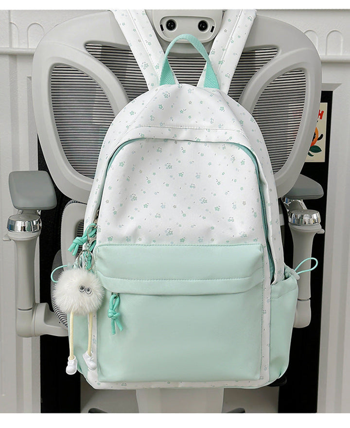 Mini backpack with floral design and practical organizer compartments Kalsten