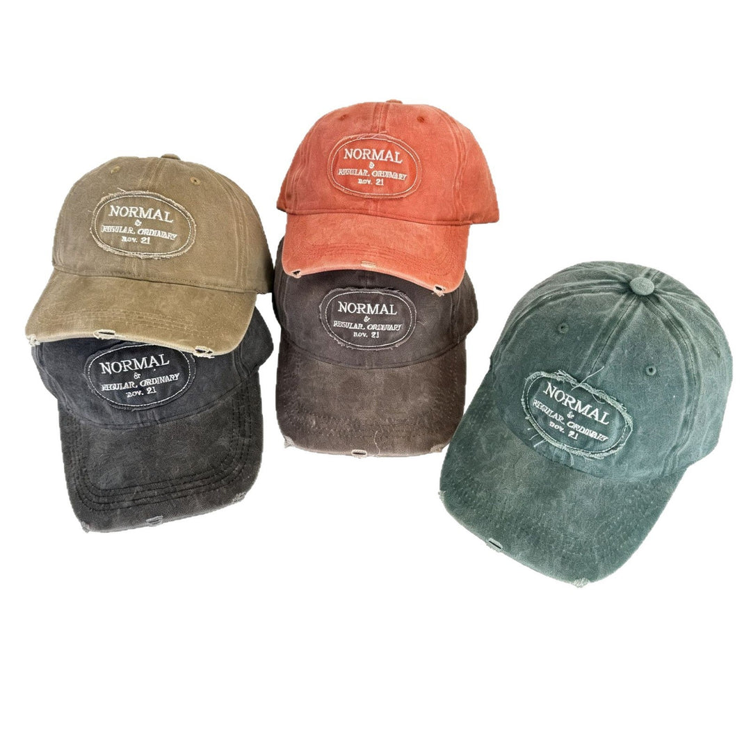 Men's Casual Distressed Cotton Baseball Cap Kalsten