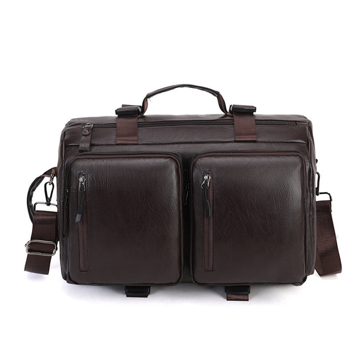 Men's stylish and functional leather backpack Kalsten