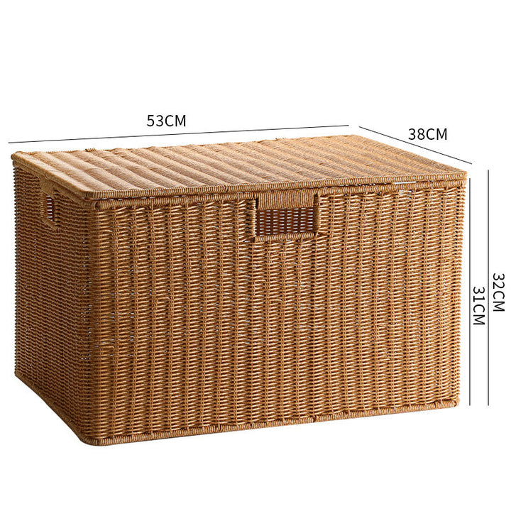 Unisex Multifunctional Storage Box made of natural wicker Kalsten