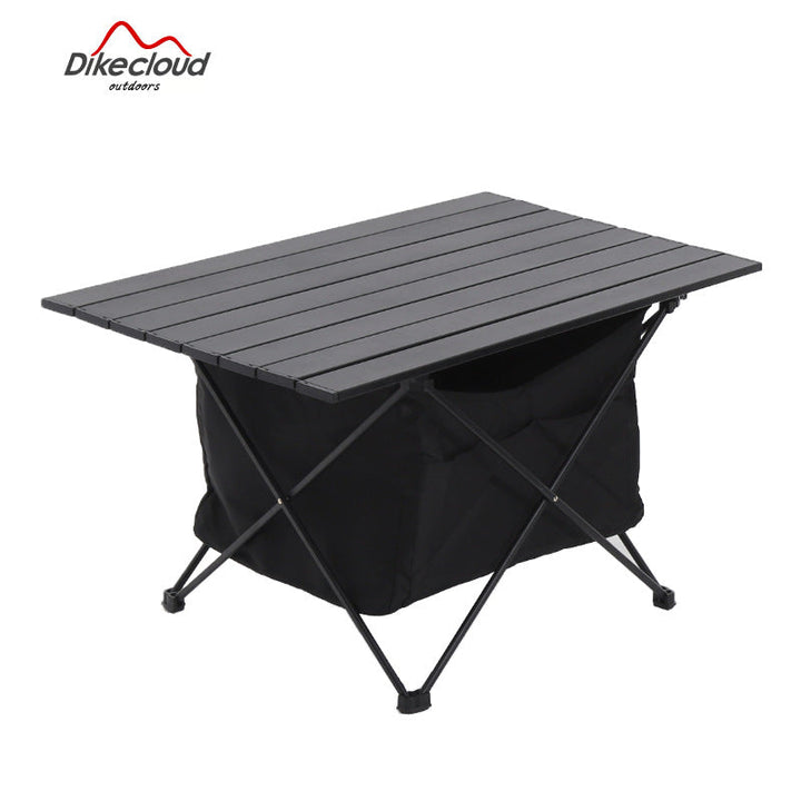 Foldable Camping Table With Integrated Storage Kalsten