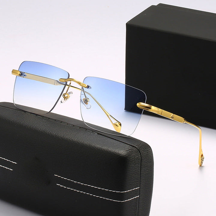 Women's fashionable square sunglasses with luxurious metal accents Kalsten