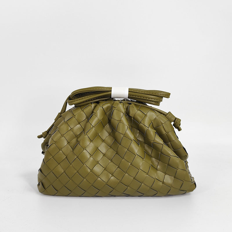 Textured Woven Handheld Clutch Acalora