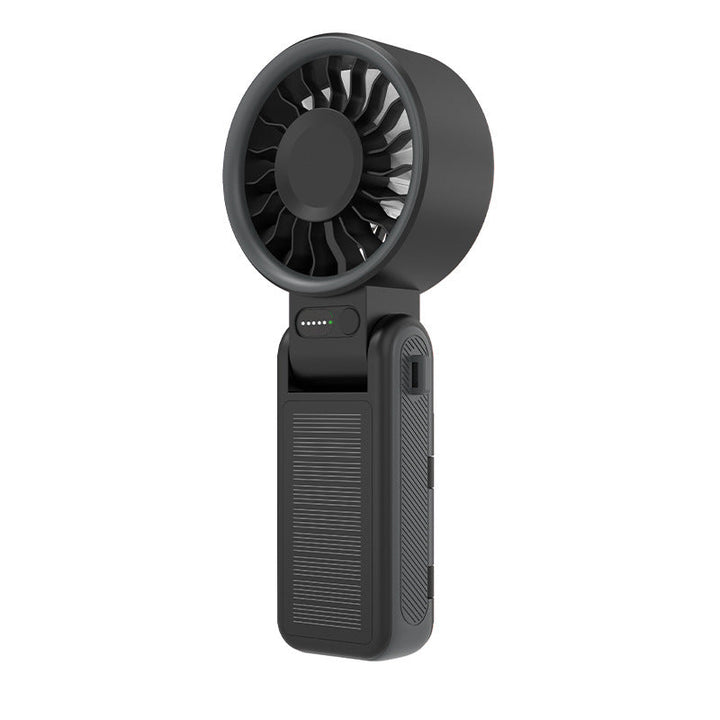Unisex Portable Rechargeable Handheld Fan with Solar Charging Kalsten