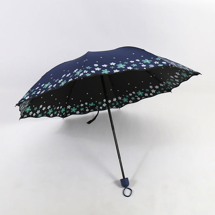 Women's Folding Umbrella with Detailed Floral Design Kalsten