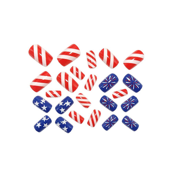 Artificial Nails in the Patriotic Design Kalsten