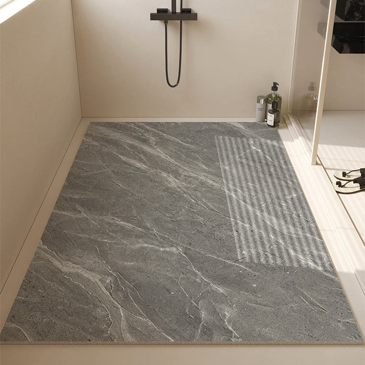Luxurious Stone-Textured Bath Mat