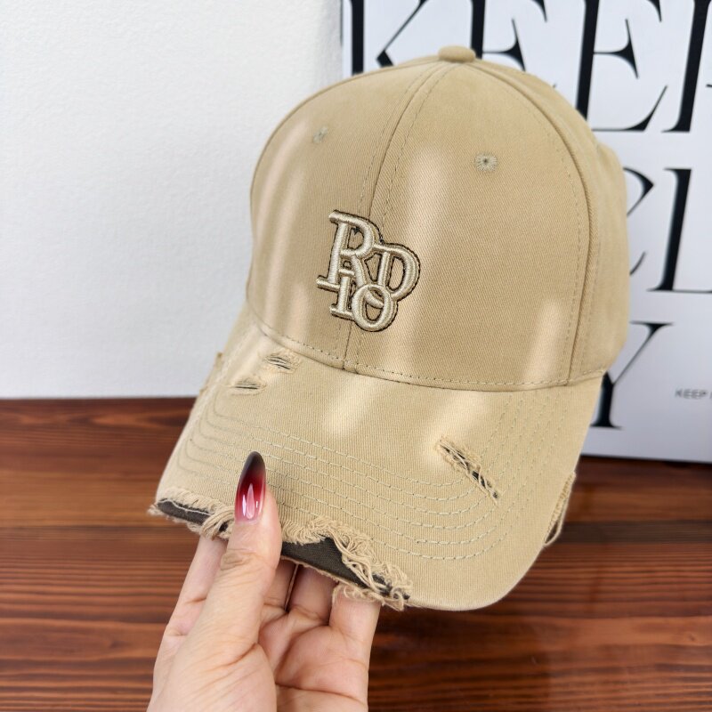 Women's Distressed Classic Cotton Baseball Cap Kalsten