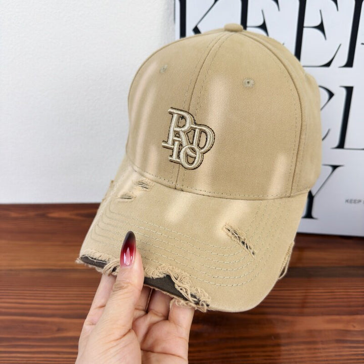 Women's Distressed Classic Cotton Baseball Cap Kalsten