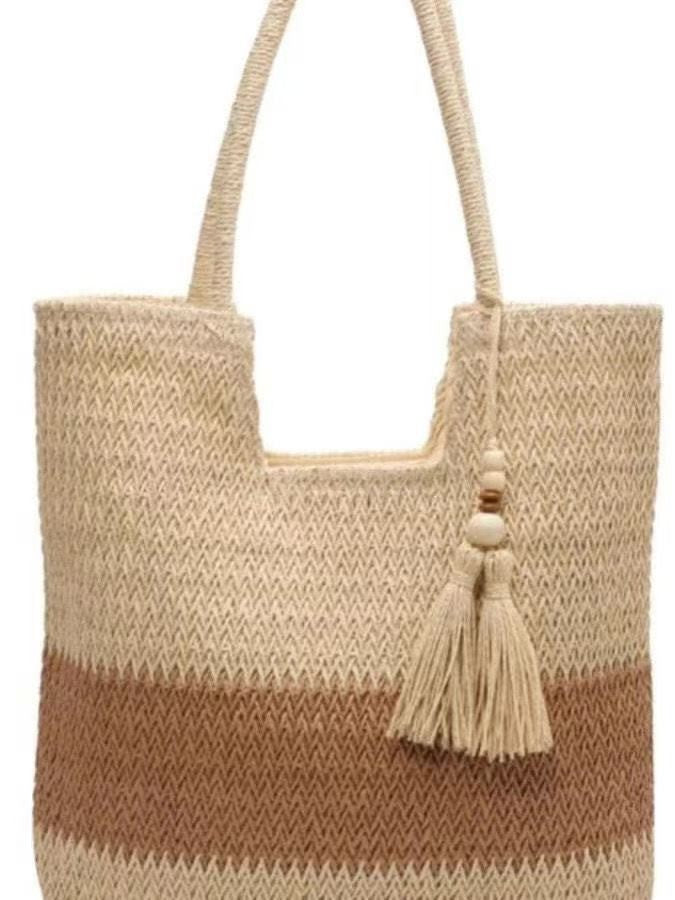 Woven Natural Material Crossbody Bag Kalsten