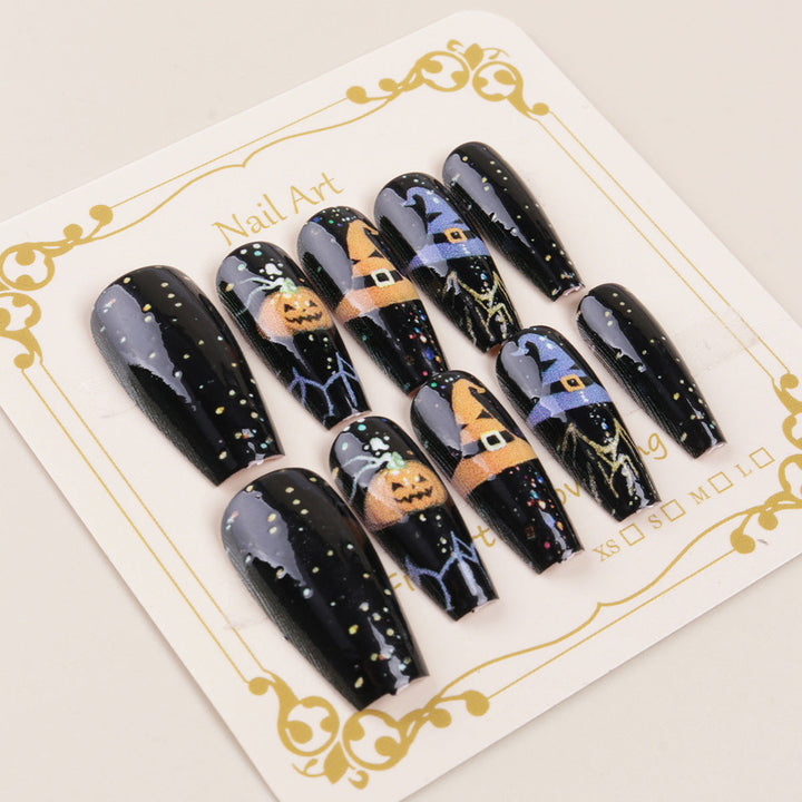 Halloween-Themed Press-On Nail Tips Kalsten
