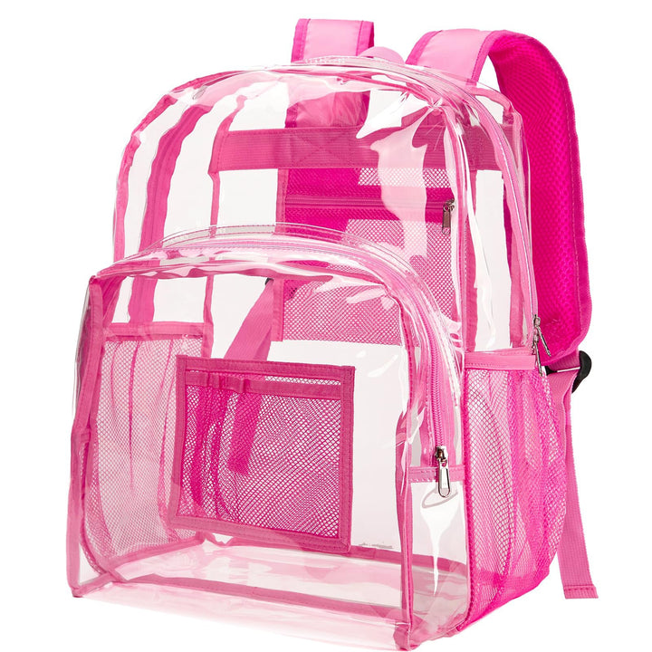 Unisex transparent backpack with breathable mesh design Kalsten