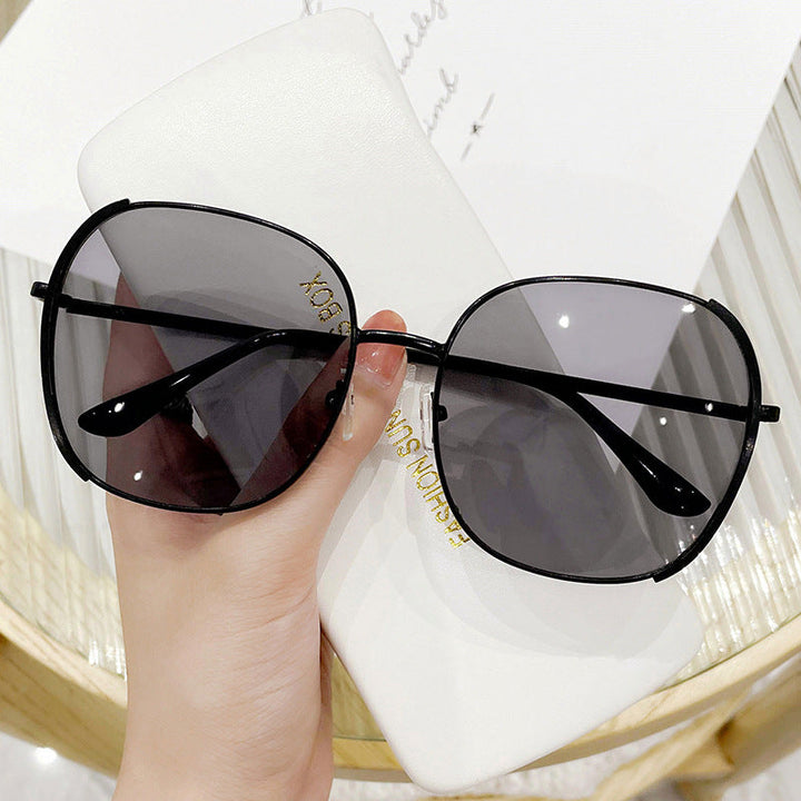Women's large square sunglasses with high-quality metal frame Kalsten