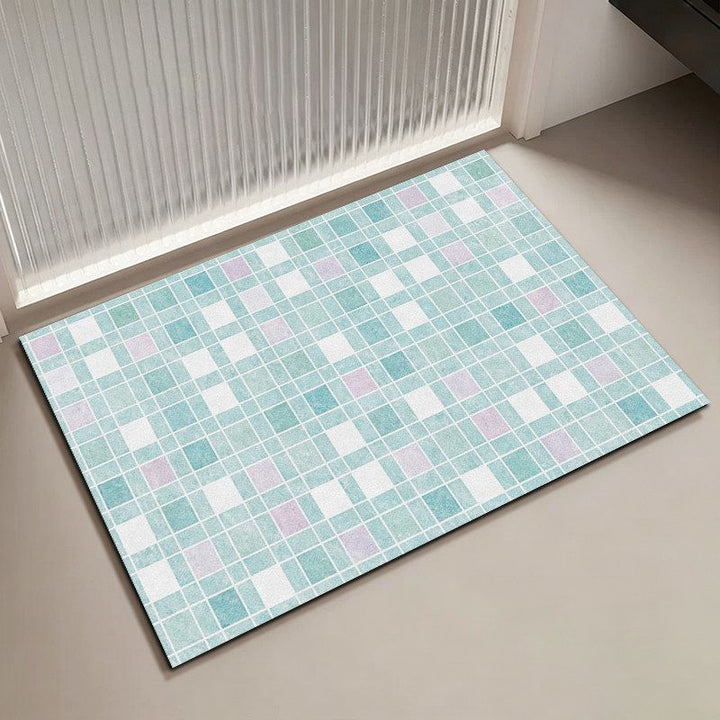 Mosaic Pattern Bath Mat Kalsten