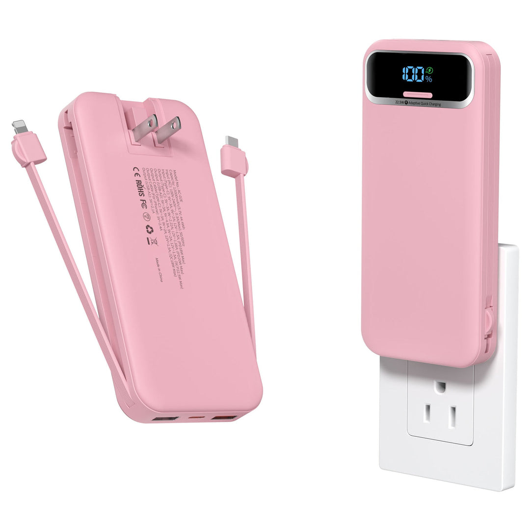 Powerbank with Integrated Charger and Lcd Display Kalsten
