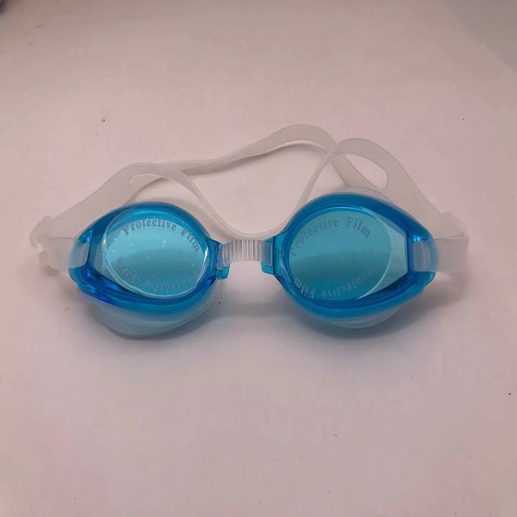 Sport swimming goggles with high-performance anti-fog coating and flexible silicone strap Kalsten