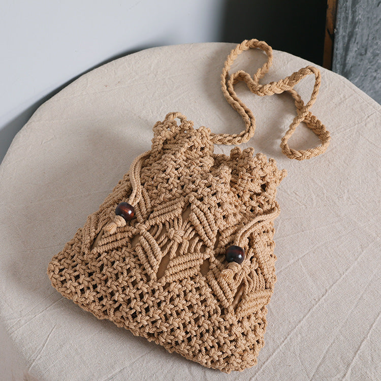 Macrame Bag with Adjustable Shoulder Strap Kalsten