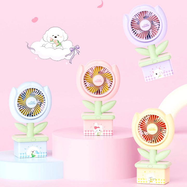 Ladies decorative mini table fan Kalsten