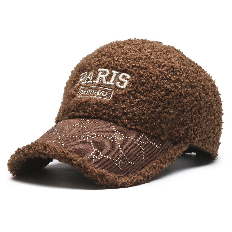 Women's Plush Faux Fur Baseball Cap Kalsten