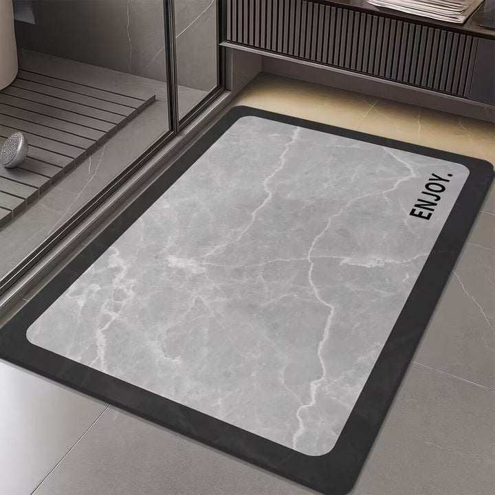 Stylish Marble Pattern Bath Mat