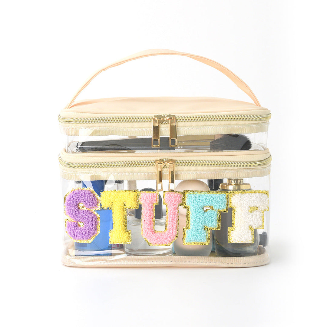 Plastic cosmetic box with two compartments Kalsten