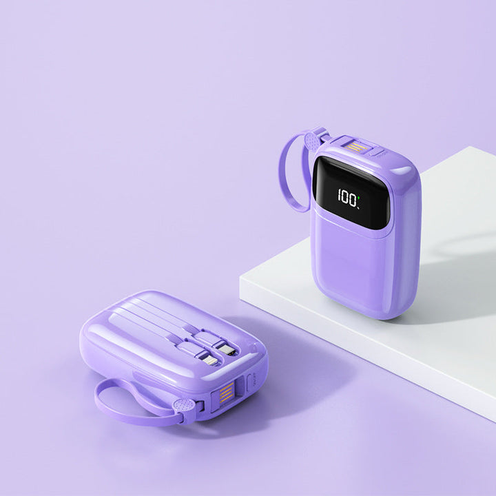 Compact power bank with intelligent fast charging port and digital battery level indicator Kalsten