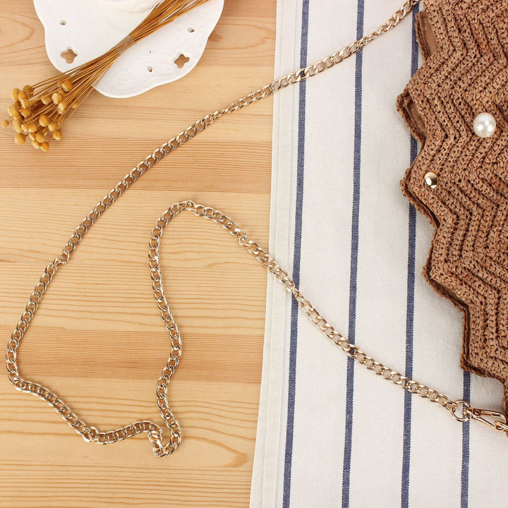 Elegant Clutch Made of Hand-Woven Material with Unique Wave Pattern Kalsten