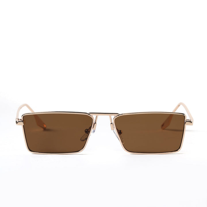 Women's elegant square sunglasses with narrow metal frame and UV protection Kalsten